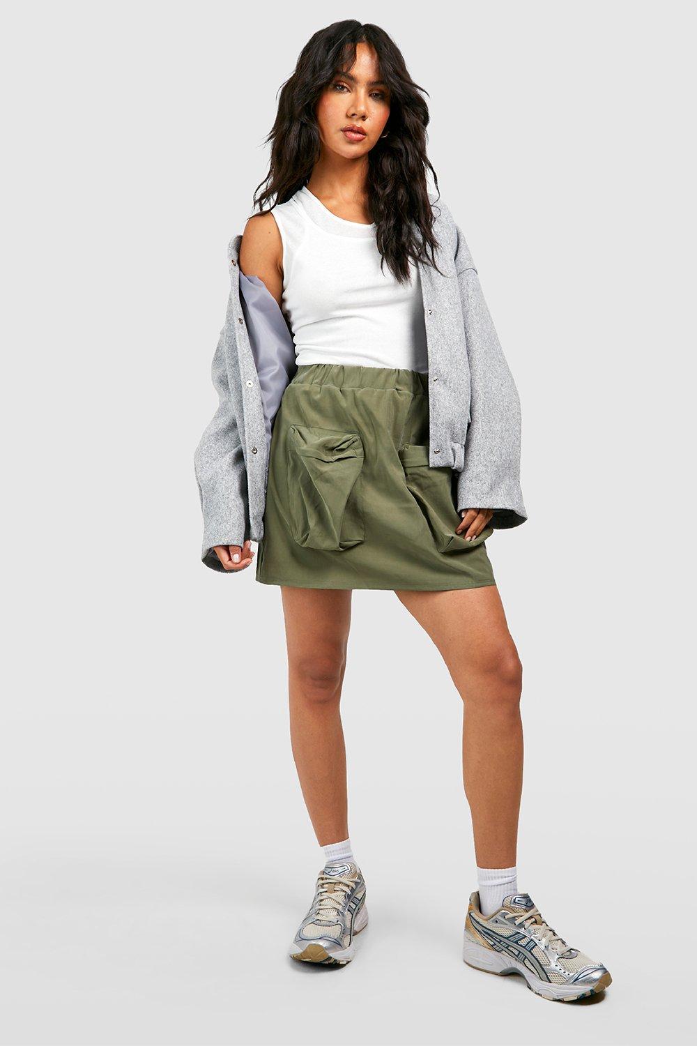 Mini skirt with zip pockets sales